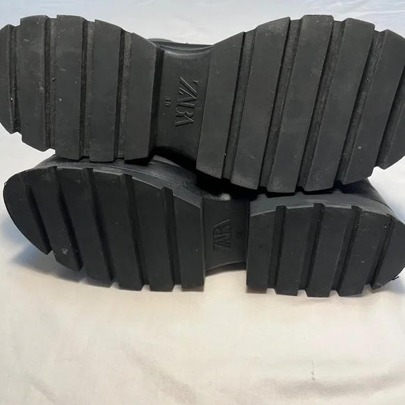 Zara Leather Pull On Boots - Picture 6 of 9